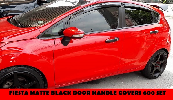 MATTE BLACK DOOR HANDLE COVERS FIESTA